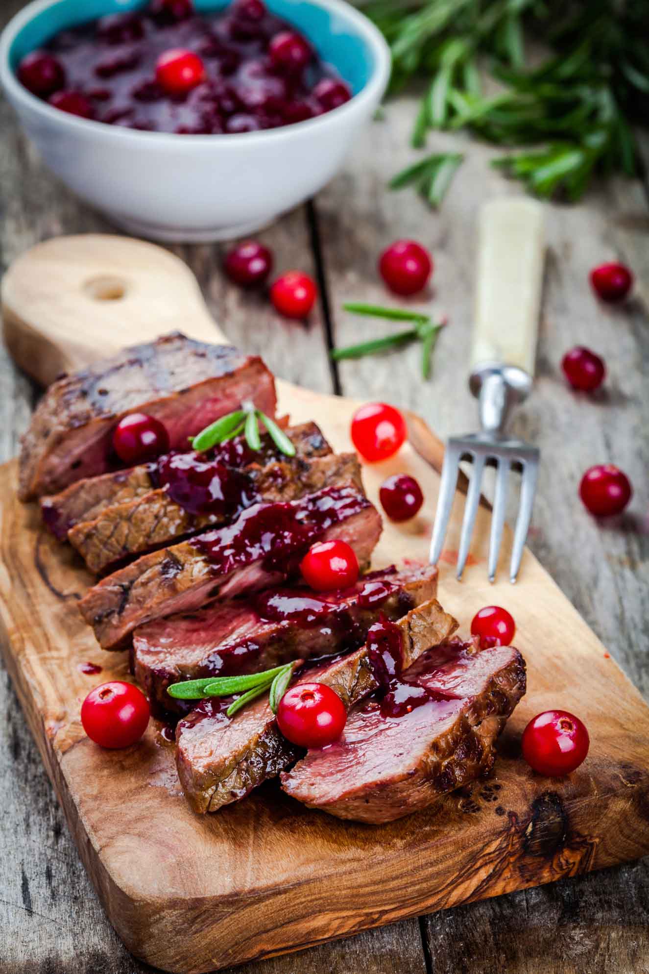 Fillet of Beef With Cranberry Sauce