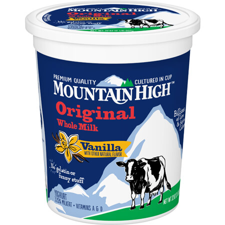 original whole milk vanilla flavored yogurt tub